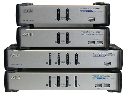 "photo of all Aten KVM models"
